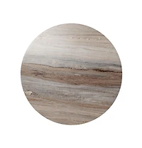 Simple Wood Round End Table for Bedroom or Living Room Styling