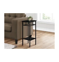 Rustic Square End Table with Shelf – Versatile Storage Piece