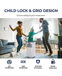 10000 Btu 4-in-1 Portable Air Conditioner for Rooms up to 350 sq.ft
