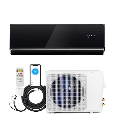 12000 Btu 22 SEER2 208-230V Wifi Enabled Mini Split Air Conditioner and Heater White