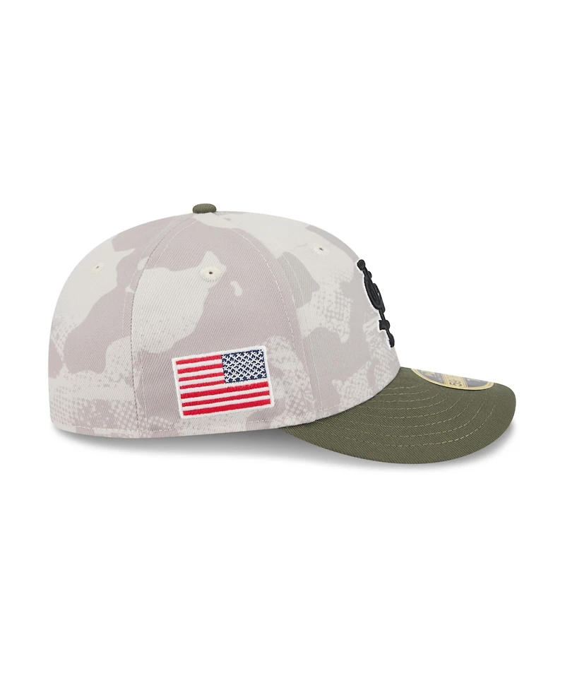New Era Men's Light Beige/Olive St. Louis Cardinals 2025 Armed Forces Day Low Profile 59FIFTY Fitted Hat