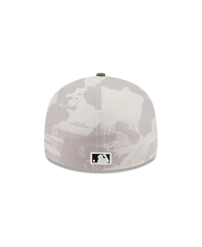 New Era Men's Light Beige/Olive San Diego Padres 2025 Armed Forces Day Low Profile 59FIFTY Fitted Hat