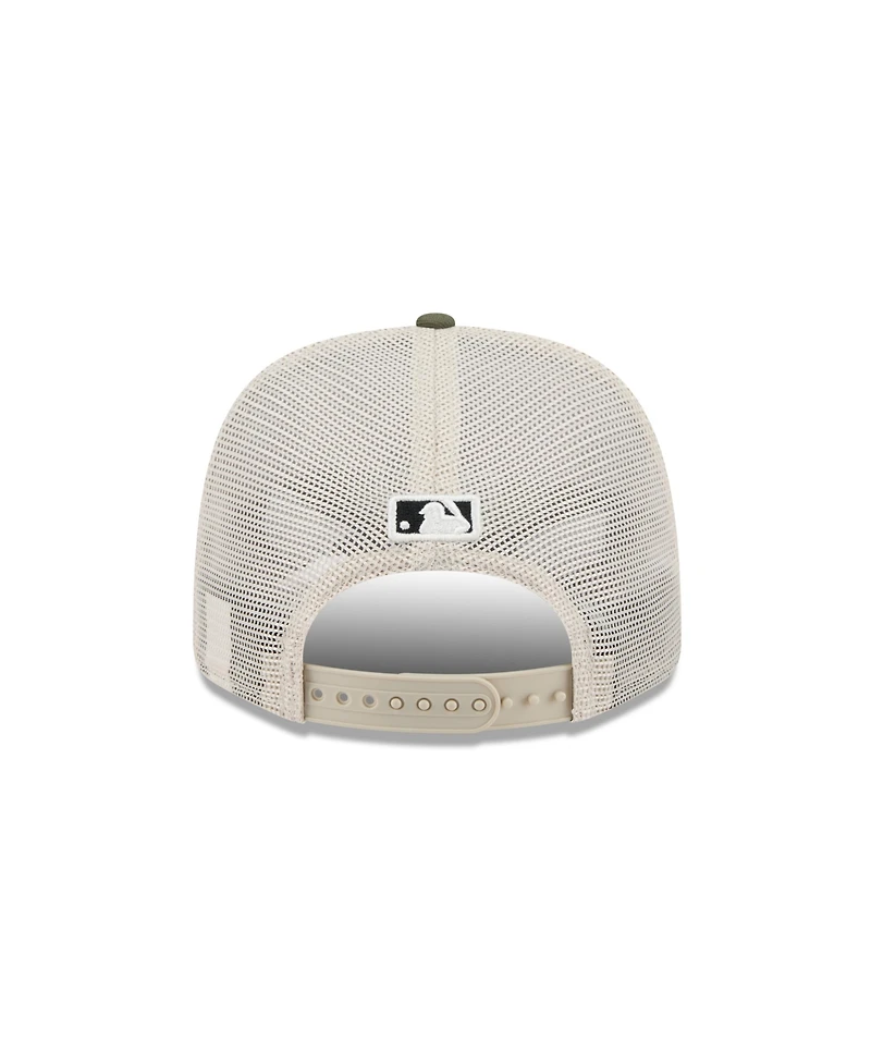 New Era Men's Light Beige/Olive Los Angeles Dodgers 2025 Armed Forces Day 9SEVENTY Adjustable Hat