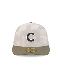 New Era Men's Light Beige/Olive Chicago Cubs 2025 Armed Forces Day 59FIFTY Fitted Hat