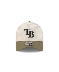 New Era Men's Light Beige/Olive Tampa Bay Rays 2025 Armed Forces Day 39THIRTY Flex Hat