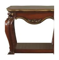 Solid Hardwood Square End Table with Bottom Display Shelf