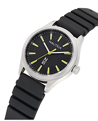 Nautica Unisex Analog Black Polyurethane Watch, 42mm