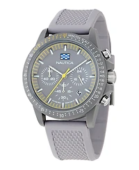 Nautica Men's Multifunction or Date Gray Polyurethane Watch, 43mm