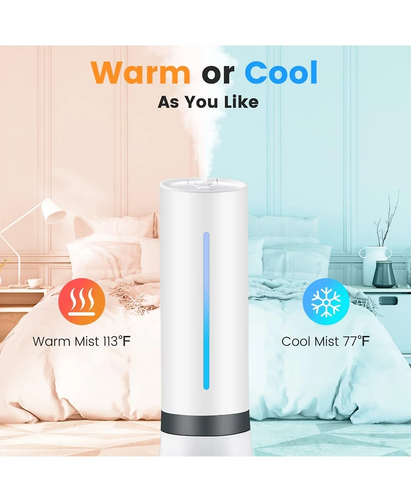 5.5L Cool Mist Humidifiers with Remote Control and 12 Hours Timer