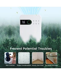 32 Pints Dehumidifier with Sleep Mode and 24H Timer for Home Basement