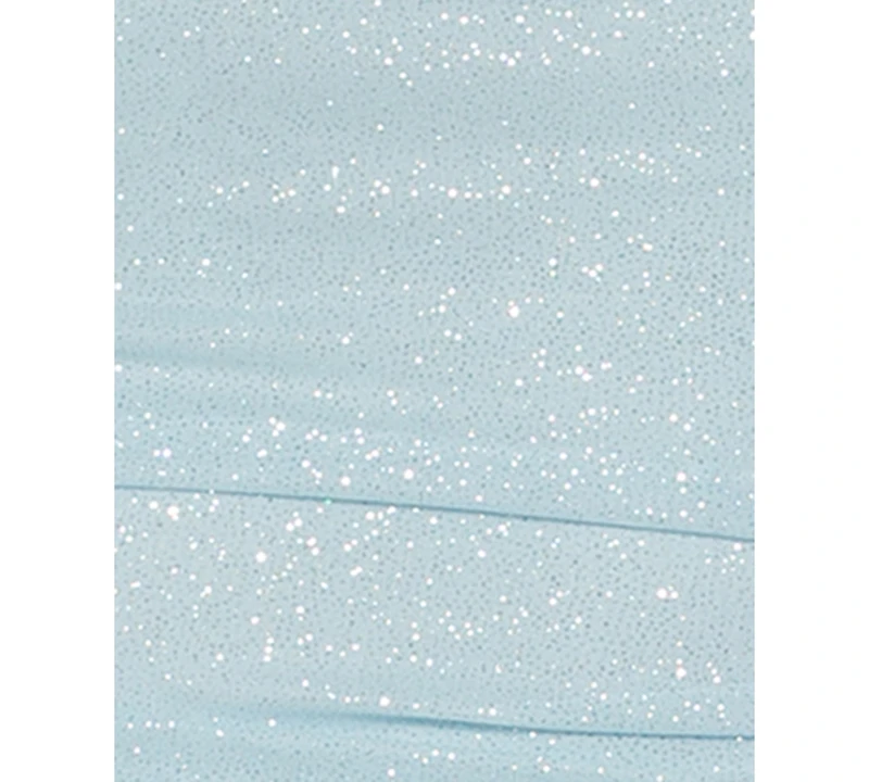 Jump Women's One-Shoulder Shirred Glitter Dress