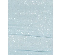 Jump Women's One-Shoulder Shirred Glitter Dress