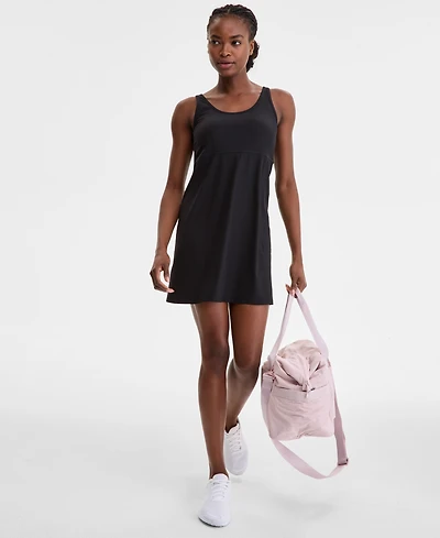 Id Ideology Women's Performance Ribbed Sleeveless Dress, Exclusively at Macy's