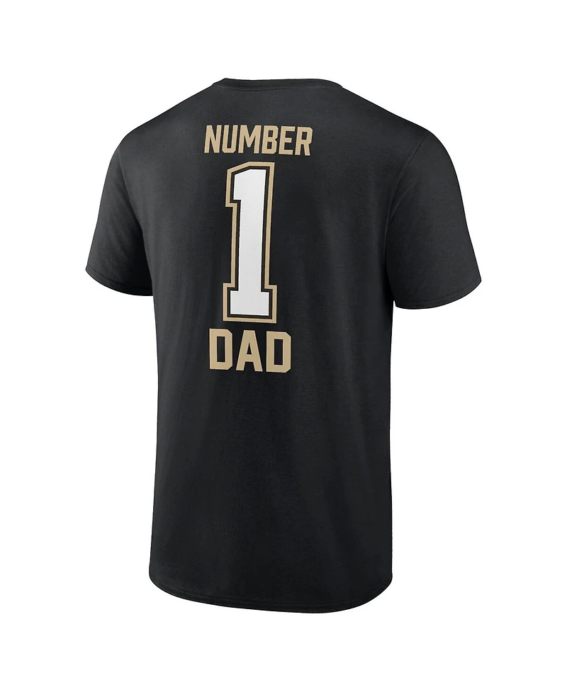 Fanatics Men's Black New Orleans Saints 1 Dad T-Shirt