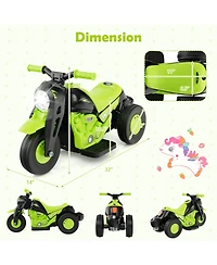 6V Kids Electric Ride on Motorcycle with Bubble Maker and Music