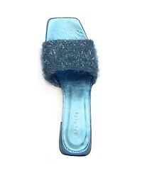 Maguire Shoes Merida Fuzzy Sandal Heeled Mule