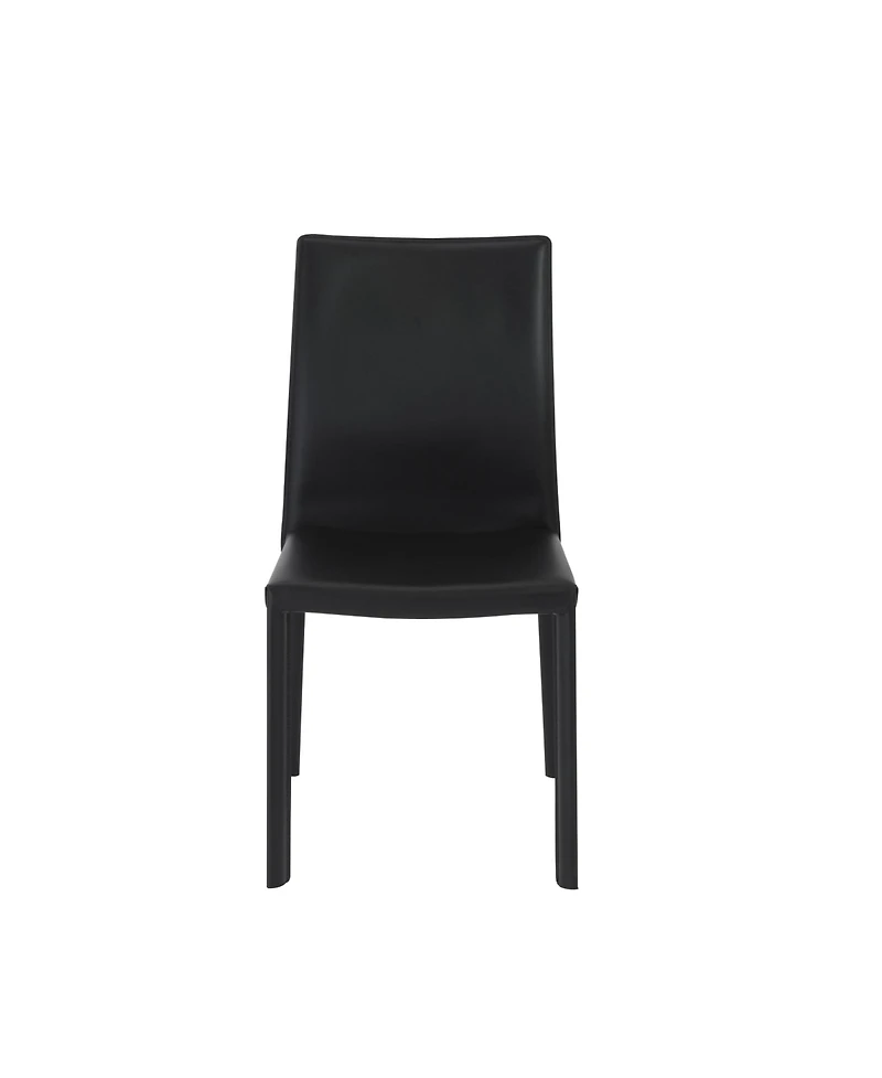 Set of 2 Dining Side Chairs with Padded Seats