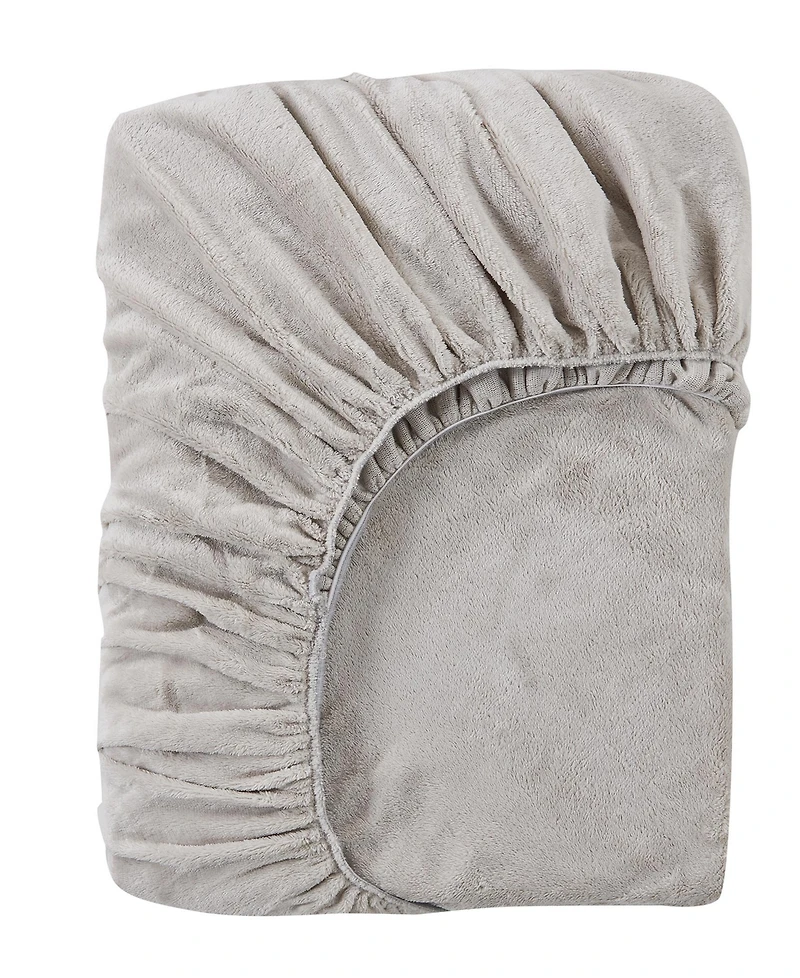 Linery & Co. Soft Plush Velvet Single Fitted Sheet