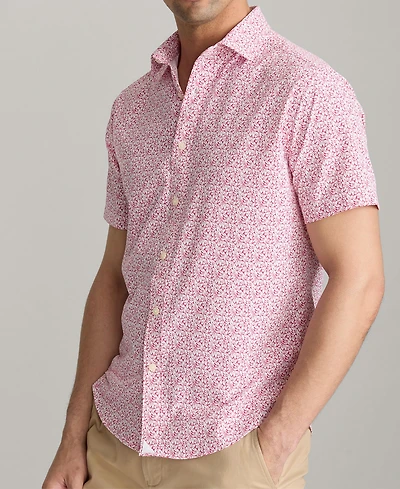 UNTUCKit Men's Slim Fit Performance Mavrud Short Sleeve Button Up Shirt
