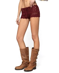 Edikted Women's Kelani Crochet Shorts