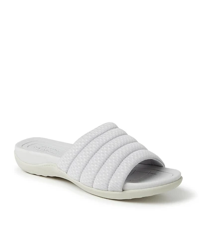 Dearfoams Womens Low Foam Slide Sandal