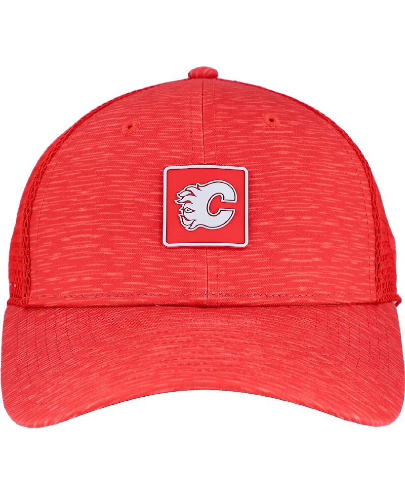 Fanatics Women's Red Calgary Flames Authentic Pro Adjustable Trucker Hat