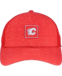 Fanatics Women's Red Calgary Flames Authentic Pro Adjustable Trucker Hat