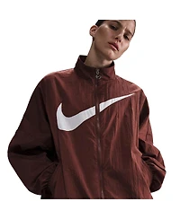 Nike Women's Brown Club America Ca x Essential Woven Full-Zip Jacket