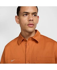 Nike Men's Burnt Orange Club America Ca x Woven Button-Down Shirt