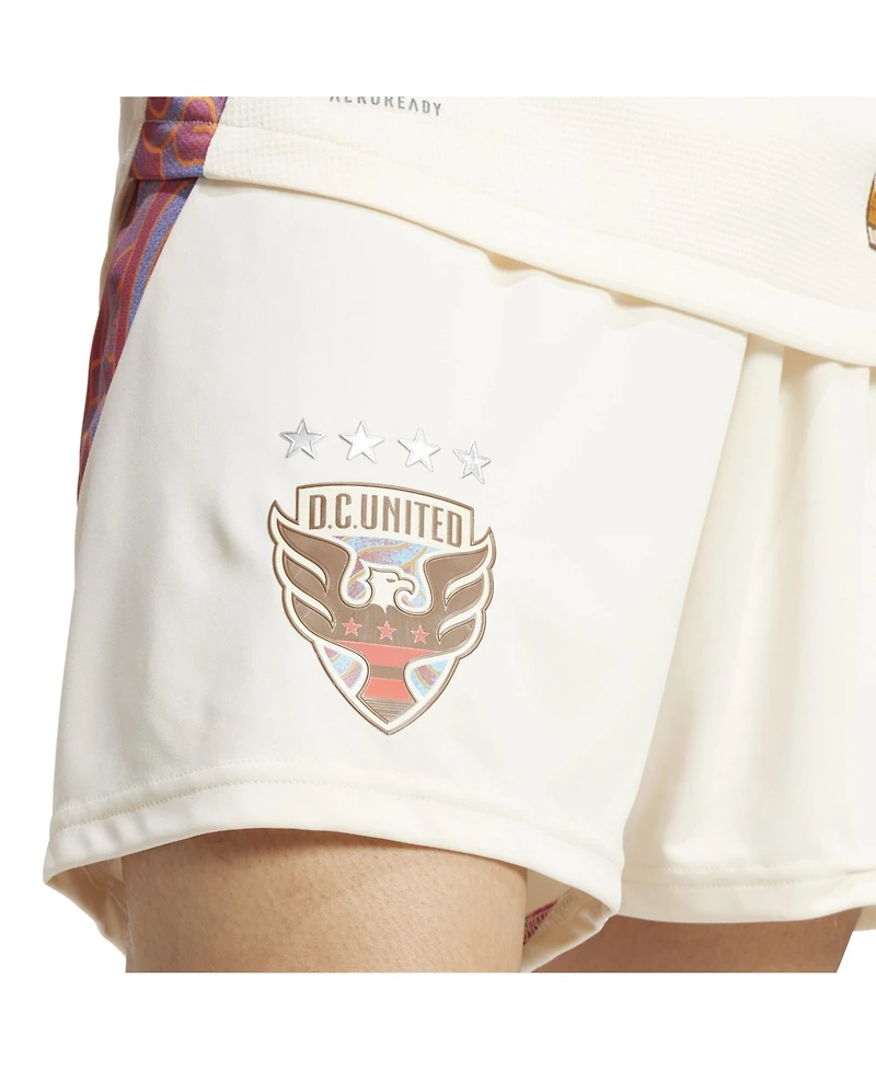 Adidas Men's Tan D.c. United Away 2025 The Soul Kit Authentic Shorts