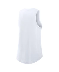Nike Women's White Los Angeles Dodgers City Connect Tricode High Neck Performance Tank Top