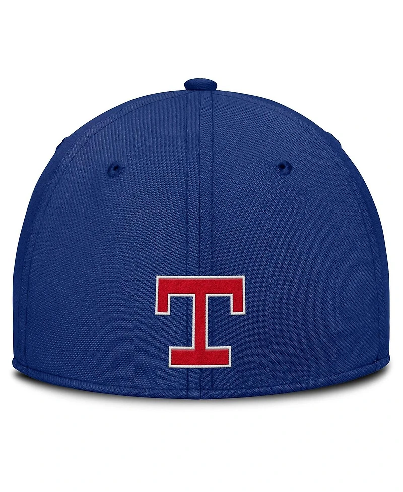 Nike Men's Royal/ Texas Rangers Rise Swoosh Performance Flex Hat