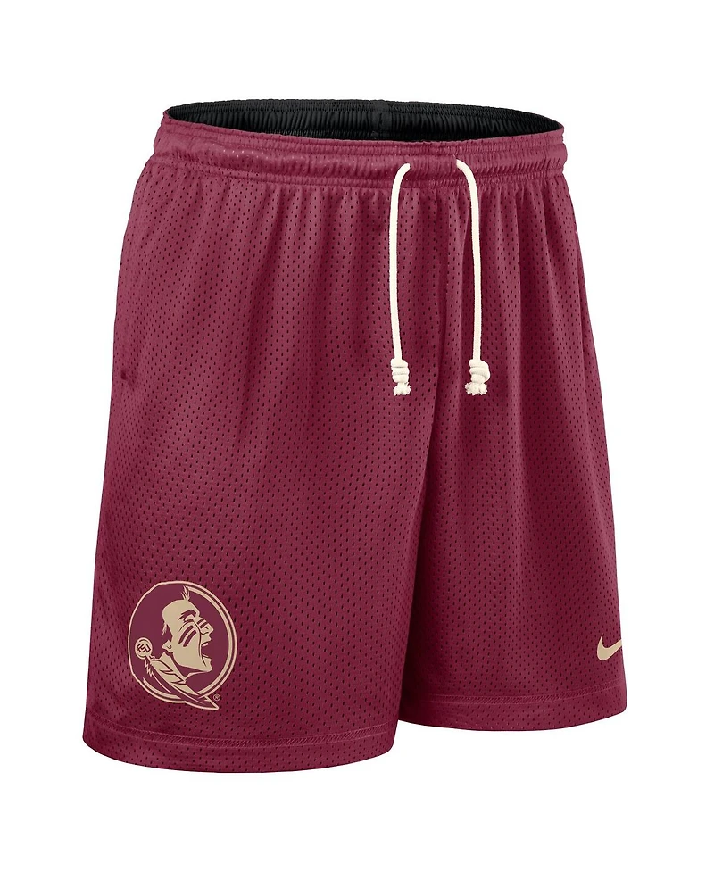 Nike Men's Garnet/Black Florida State Seminoles 2025 Sideline Reversible Performance Shorts