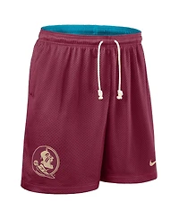 Nike Men's Garnet/Turquoise Florida State Seminoles 2025 Sideline Reversible Performance Shorts