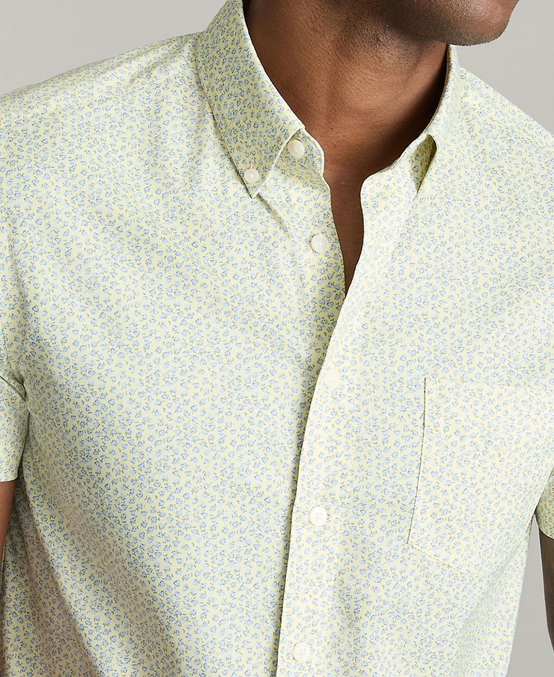 UNTUCKit Men's Slim Fit Wrinkle-Free Performance Ivers Short Sleeve Button Up Shirt