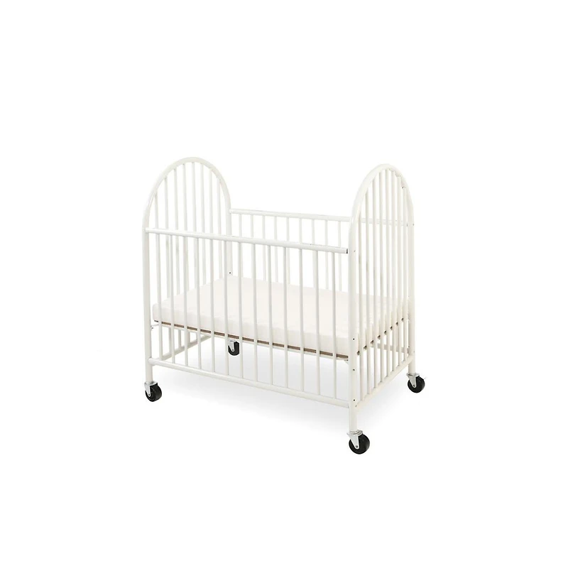 L.a. Baby Arched Metal Mini/Portable Crib