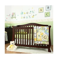 L A Baby The Brentwood 4 in 1 Convertible Full Sized Wood Crib