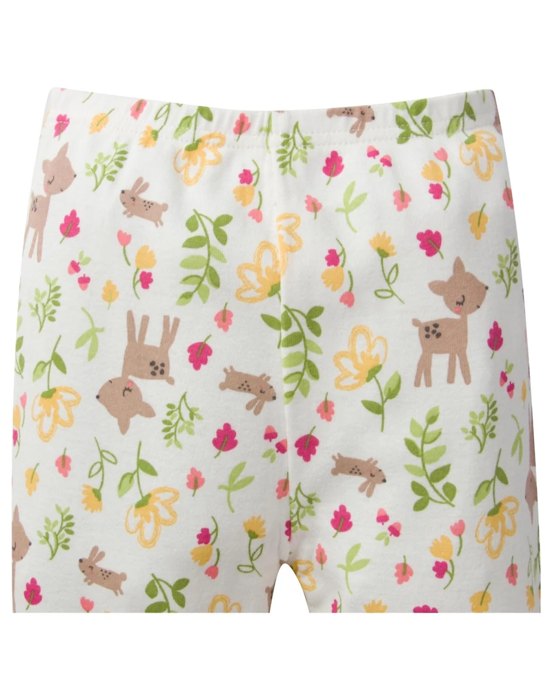 Gerber Baby Girls 4-Piece Snug Fit Cotton Pajamas