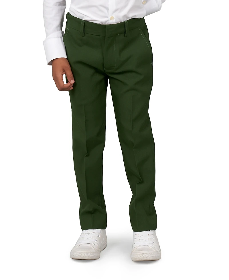 OppoSuits Toddler and Little Boys Glorious Solid Color Suit, 3-Piece Set Including Blazer, Pants Clip-On-Tie