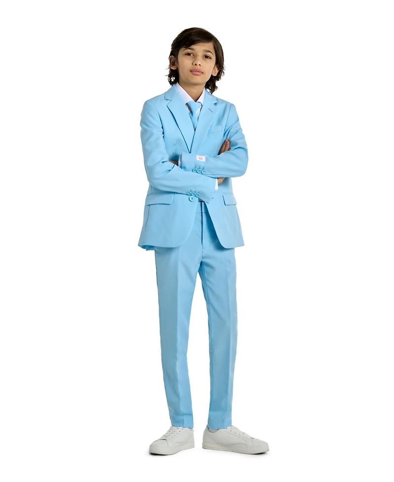 OppoSuits Big Boys 3-Piece Cool Solid Suit Set