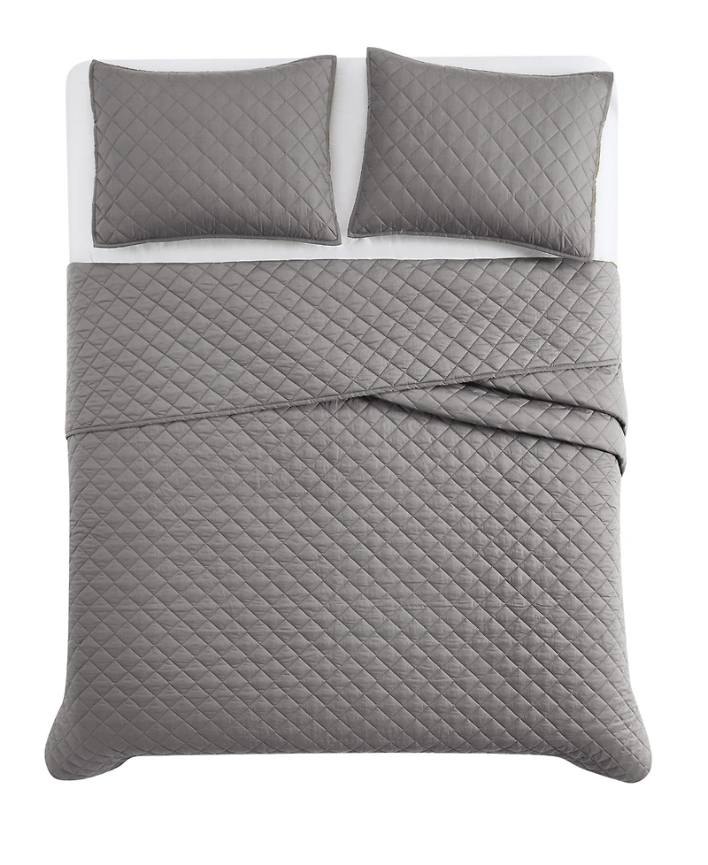 Cannon Oversized Cotton Percale 3-Pc. Quilt Set, Full/Queen