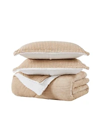 London Fog Signature Corduroy 3-Pc. Comforter Set
