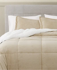 Truly Soft Basket Carved Softness 3-Pc. Comforter Set