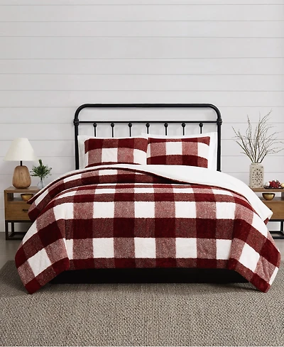 Cannon Cozy Buffalo Check 3-Pc. Comforter Set, Full/Queen