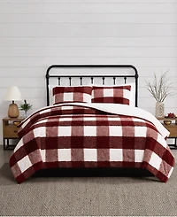Cannon Cozy Buffalo Check 3-Pc. Comforter Set, Full/Queen
