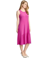 Jones New York Women's Round-Neck Ruffle-Hem Tank Dress
