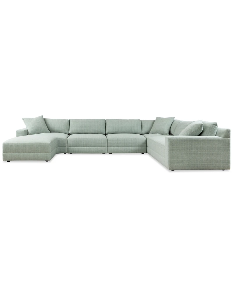 Mayela 5-Pc. Fabric Chaise Sectional, Exclusively at Macy's