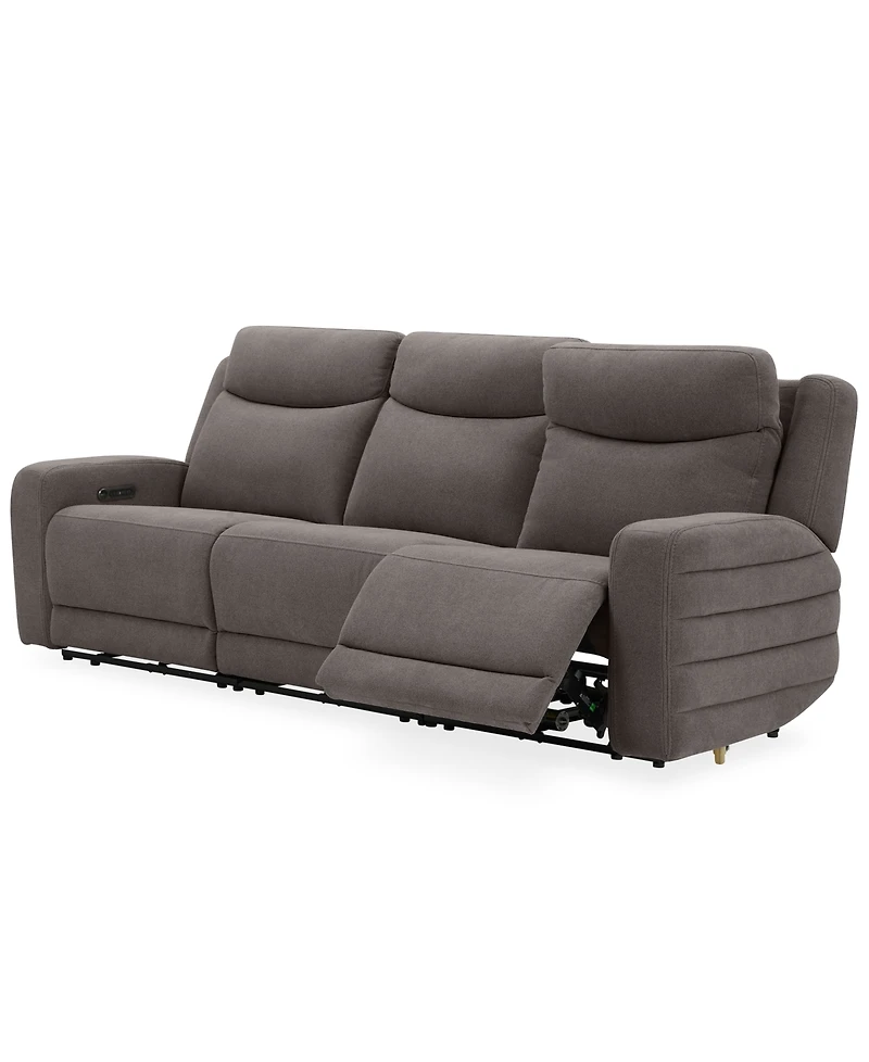 Kristyan 3-Pc. Fabric Sofa with 3 Power Recliners