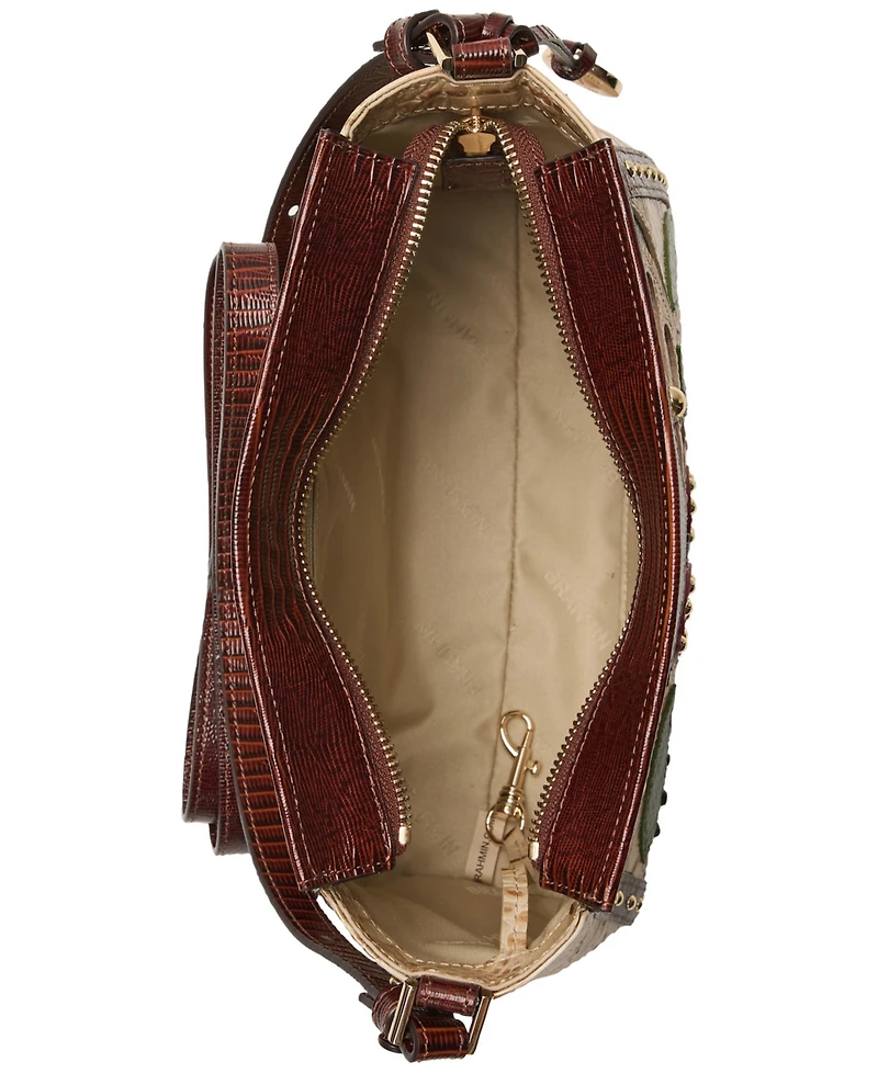 Brahmin Hillary Sandstorm Ladybird Leather Crossbody Bag