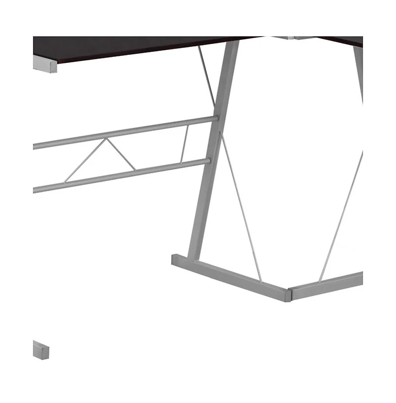 Contemporary L-Shaped Computer Desk for Gaming or Office – Large Worktop